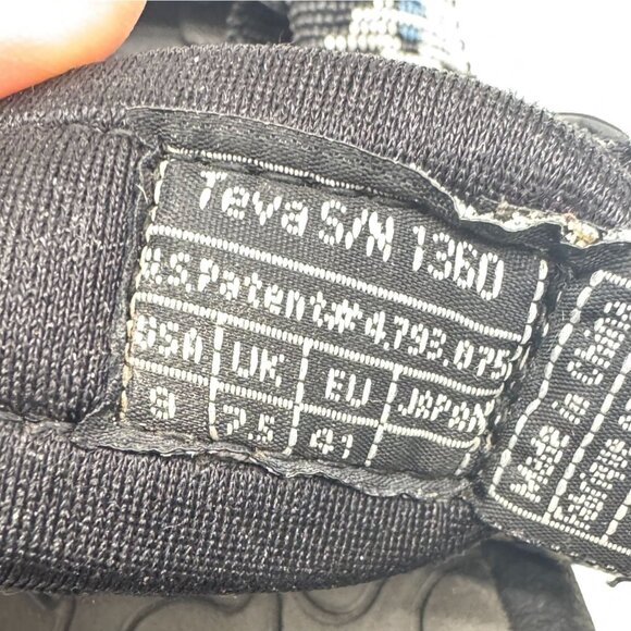 Teva Womens Sport Sandals Size 9 Black Aztec Slingback Outdoor Casual Comfort - Picture 3 of 16